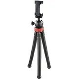 Hama FlexPro Stativ Smartphone-/Action-Kamera (Schwarz, Rot