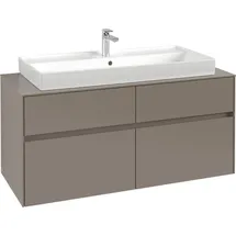 Villeroy & Boch Waschtischunterschrank 4 Auszüge 120 x 54,8 x 50 cm Cashmere Grey