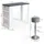 Vicco Bartisch-Set 117 x 57 cm Weiß/Grau