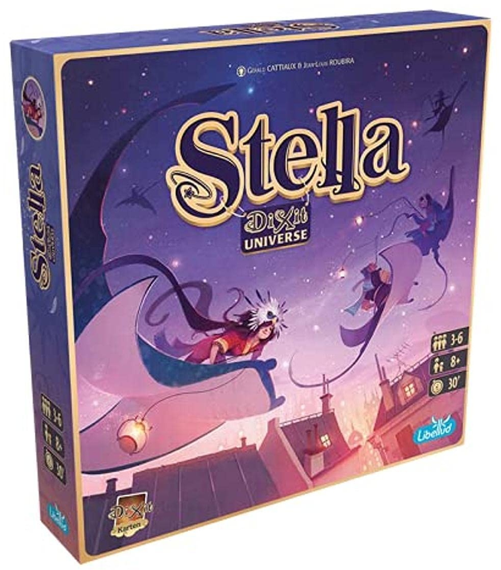 Libellud | Stella – Dixit Universe | Familienspiel | Kartenspiel | 3-6 Spieler | Ab 8+ Jahren | 30+ Minuten | Deutsch