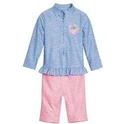 Playshoes UV-Schutz Einteiler Krebs blau-pink, 62/68