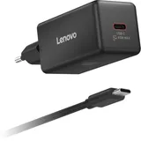 Lenovo 65W Mini USB-C GaN Ladegerät/ Netzteil Schwarz, 1x USB-C