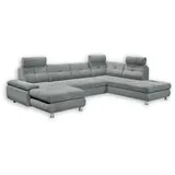 ed exciting design Mid.you Wohnlandschaft Hellgrau - 349x233 cm