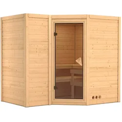 Karibu Sahib 2-Ohne Ofen-Ohne Dachkranz inkl. gratis Saunaofen im Wert von 599,99 €