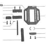 PROXXON 20402-13 Lineal für Maschinenschraubstock PRIMUS 100