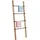 Relaxdays Handtuchleiter 4 Sprossen Holz Schwarz