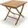 VCM Gartentisch 80 x 80 x 75 cm Braun