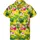 King Kameha Funky Hawaiihemd Kids Kinder Jungs, Kurzarm, Print Pineapple Flowers, Gelb, 10 - 10 Jahre