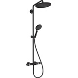 HANSGROHE Croma Select S Showerpipe 280 1jet mit Raindance Select S 120 3jet mattschwarz 26891670