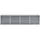 vidaXL Garten-Hochbeet verzinkter Stahl rechteckig 320 x 80 x 77 cm Grau 