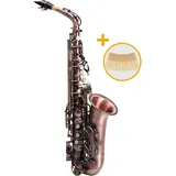 Classic Cantabile AS-450 Antique Red Eb Altsaxophon Set