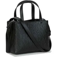 Giorgio Armani Armani Exchange Damen Liz - Small Open Shopping Tote Schwarz (Nero - Black)