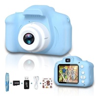 Tadow Kinder Kamera,Kreative Kinderkamera,1080P HD 32GB TF-Karte USB,blue Kinderkamera
