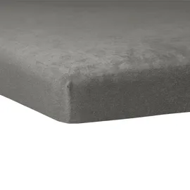 Traumschlaf Spannbettlaken Biber 180 x 200 - 200 x 200 cm grau