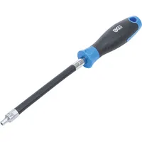 BGS Flexibler Schraubendreher mit Rundgriff E-Profil E4 Klingenlänge 150 mm