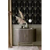NEXT DECO GEOMETRIC Vliestapete 10m x 0,32m 1 St schwarz