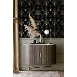 NEXT DECO GEOMETRIC Vliestapete 10m x 0,32m 1 St schwarz