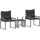 vidaXL Gartenmöbel Set 7-tlg. Grau/Dunkelgrau