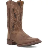 Laredo Martie Tan Leder Cowboy Boots Breit Quadratische Zehenform USA Herren