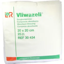 Vliwazell Saugkompresse Unsteril 20x20cm 25 ST