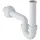 Geberit Rohrbogengeruchsverschluss für Waschbecken und Bidet, Abgang horizontal PP, weiß
