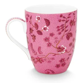 Pip Studio Jolie Flowers Becher 0,35 l Rosa