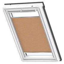 VELUX Standard-Wabenplissee FSC P08 1049KWL Apricot, weiße Schiene:
