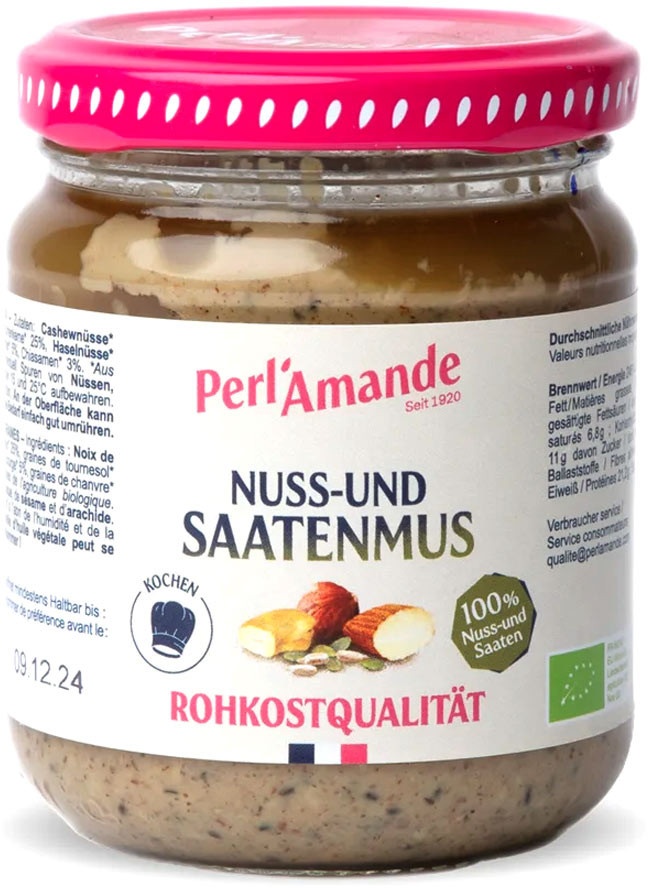 Nuss- und Saatenmus - Perl'Amande - bio & roh (0.2kg)