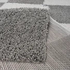 Sanat Milano 1250", grau Hellgrau B:80cm H:30mm L:150cm, Kunstfaser, Teppiche, Hochflor, Wohnzimmer, Schlafzimmer, fussbodenheizungsgeeignet