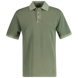GANT Herren Poloshirt, ausgewaschen - SUNFADED POLO, Washer, Kurzarm, Knopfleiste Grün L