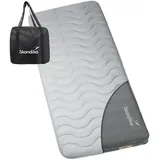 Skandika Set Luftmatratze Easy 3D Premium Flex + Bezug – inklusive USB-Pumpe grau No Size