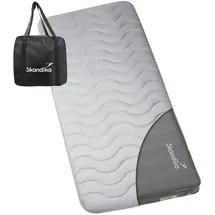 Skandika Set Luftmatratze Easy 3D Premium Flex + Bezug – inklusive USB-Pumpe grau No Size