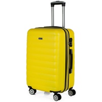 ITACA - Koffer Mittelgroß, Hartschalenkoffer L, Koffer & Trolleys, Hartschalenkoffer, Hartschalenkoffer Groß für Vielreisende 71260, Gelb