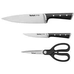 Tefal Ice Force Küchen-/Messerset 3‐tlg.: Kochmesser. Allzweckmesser. Schere