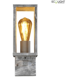 Lutec Aussenwandleuchte KARO, IP44, 1xE27, verzinkt ECO-2100311