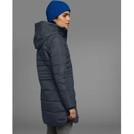 POLARINO Wintermantel POLARINO, Damen, Gr. 40, blau (marine), Obermaterial: 100% Polyester. Futter: 100% Polyester. Wattierung: 100% Polyester, unifarben, Rippstrickbündchen, Mäntel Wintermantel, Warm wattiert. Obermaterial wasserabweisend und winddicht.