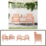 Gartenbank Mit Tisch 2-sitzer Massivholz Douglasie - Gartensessel - Gartenbank - Holzbank - Douglasienholz - Gartenmöbel