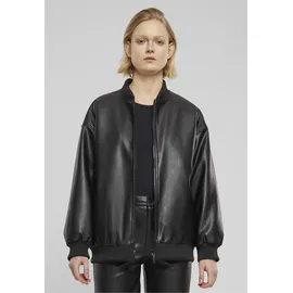 URBAN CLASSICS Synthetic Leather Bomberjacke Black L