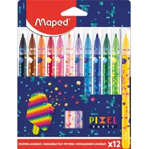 Maped PIXEL Party Filzstifte farbsortiert, 12 St.