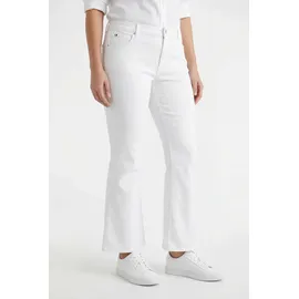 Tommy Hilfiger Curve "CRV DNM WHITE FLARE RW", Damen, Gr. 54, N-Gr, th optic weiß, Denim/Jeans, Obermaterial: 99% Baumwolle, 1% Elasthan, unifarben, bootcut fit knöchellang, Jeans, in großen Größen, in ausgestellter Form