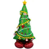 Anagram Folienballon Weihnachtsbaum Größe 130 cm Grün