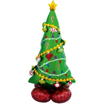Anagram Folienballon Weihnachtsbaum Größe 130 cm Grün