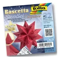 Folia Bascetta Stern Bastelset 9,5 x 9,5 cm rot