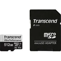 Transcend Ultra Performance 512 GB, microSDXC, UHS-I), Speicherkarte, Schwarz