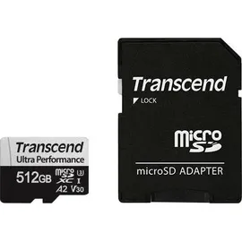 Transcend Ultra Performance 512 GB, microSDXC, UHS-I), Speicherkarte, Schwarz