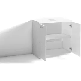 byLIVING Waschbeckenunterschrank Nebraska 80 x 59 x 31,5 cm Weiß