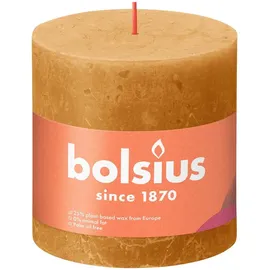 Bolsius Rustik Stumpenkerze 10 x 10 cm honigwaben gelb