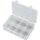 TRU Components Sortimentskasten Polypropylen 185 x 133 x 42 mm transparent