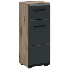 xonox.home Standschrank Ice 30 x 80 x 30 cm Schwarz/Braun