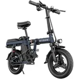 ENGWE T14 Klappbares Elektrofahrrad 14 Zoll Reifen Blau One Size